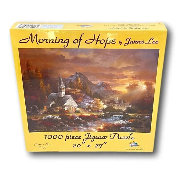 Sunsout Jigsaw Puzzle 1000 pieces Church Morning of Hope 27  x 20 New Jig Saw - Picture 4 of 4